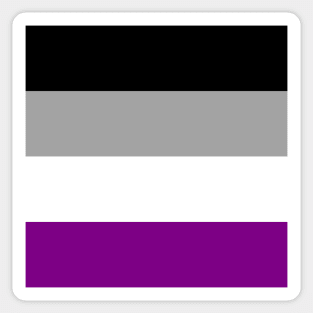 Proud Asexual Pride Flag (Proud LGBT LGBTQ+ Community Pride Flag) Sticker